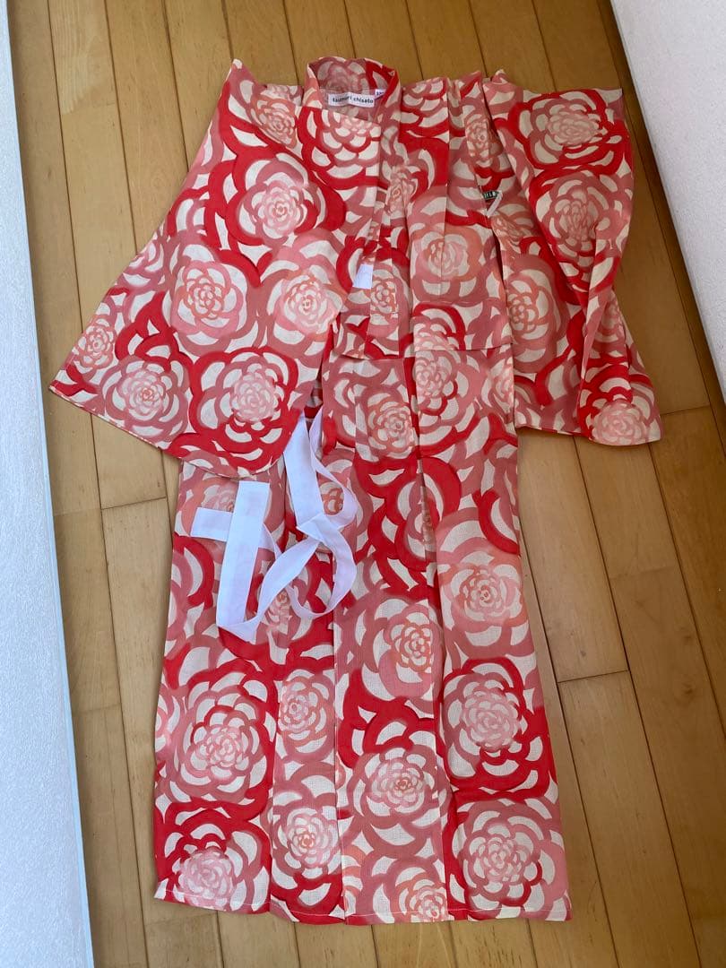 ツモリチサト130 浴衣　女の子　薔薇柄