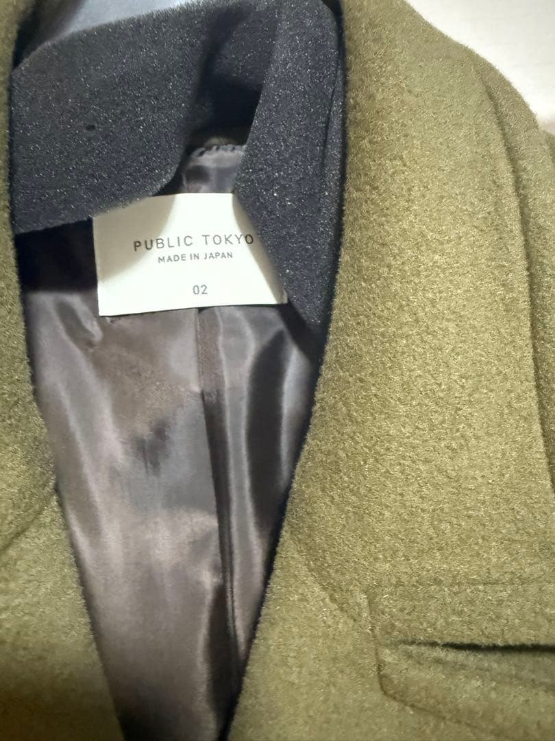 PUBLIC TOKYO パブリックトウキョウ ピーコート コート カーキ
