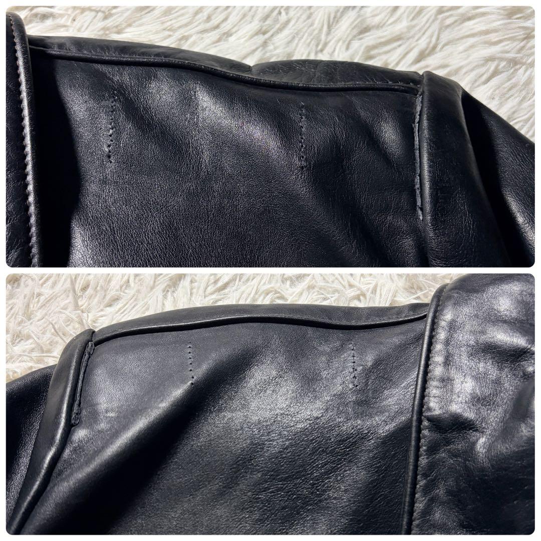 【米国製】schott フライトジャケット　A-2 131 ブラック　本革　42