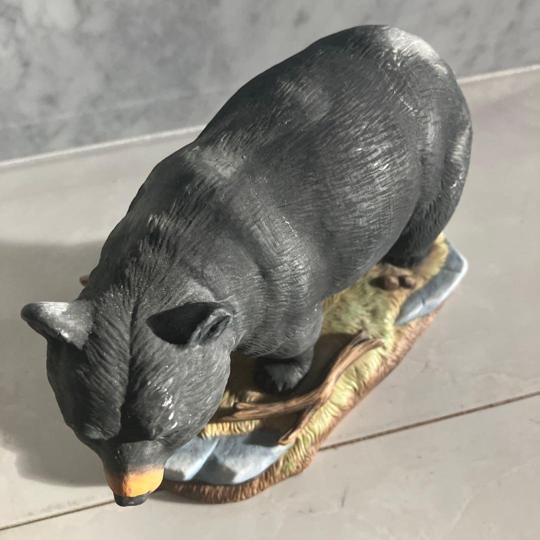 アメリカ90年代名門Andrea社生きているように生命力のある瞳のクマの陶器