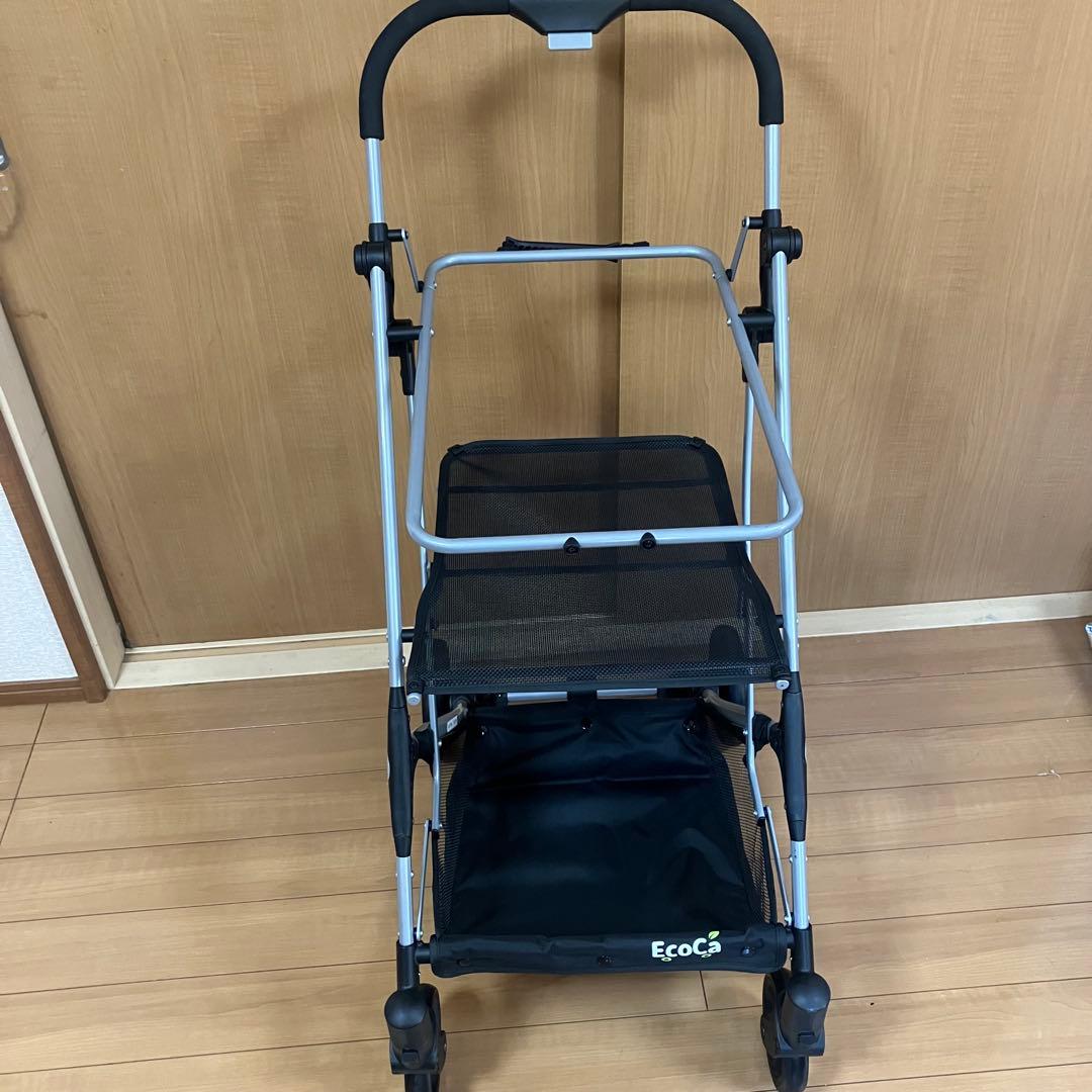 EcoCa エコカ ショッピングカート 本体 折り畳み式 ブラック