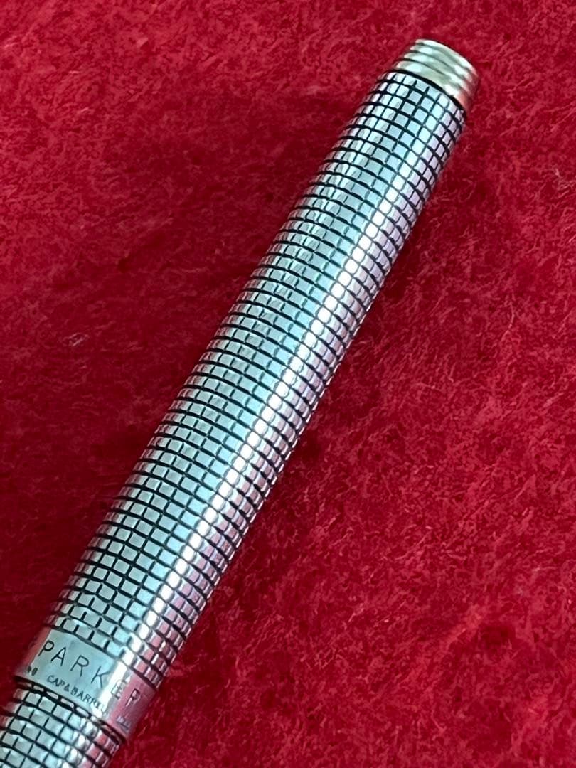 パーカー75ボールペン シズレ スターリングシルバー ❗️リフィル新品‼️