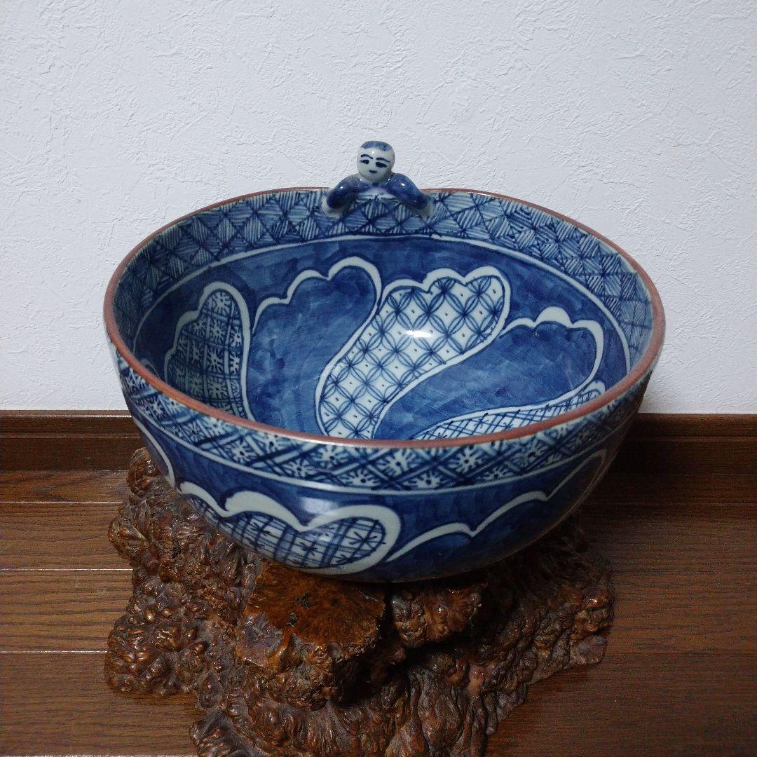 大特価‼️ 最終値下げ‼️水野菊夫作‼️祥瑞ワインクーラー‼️大鉢‼️一点物‼️