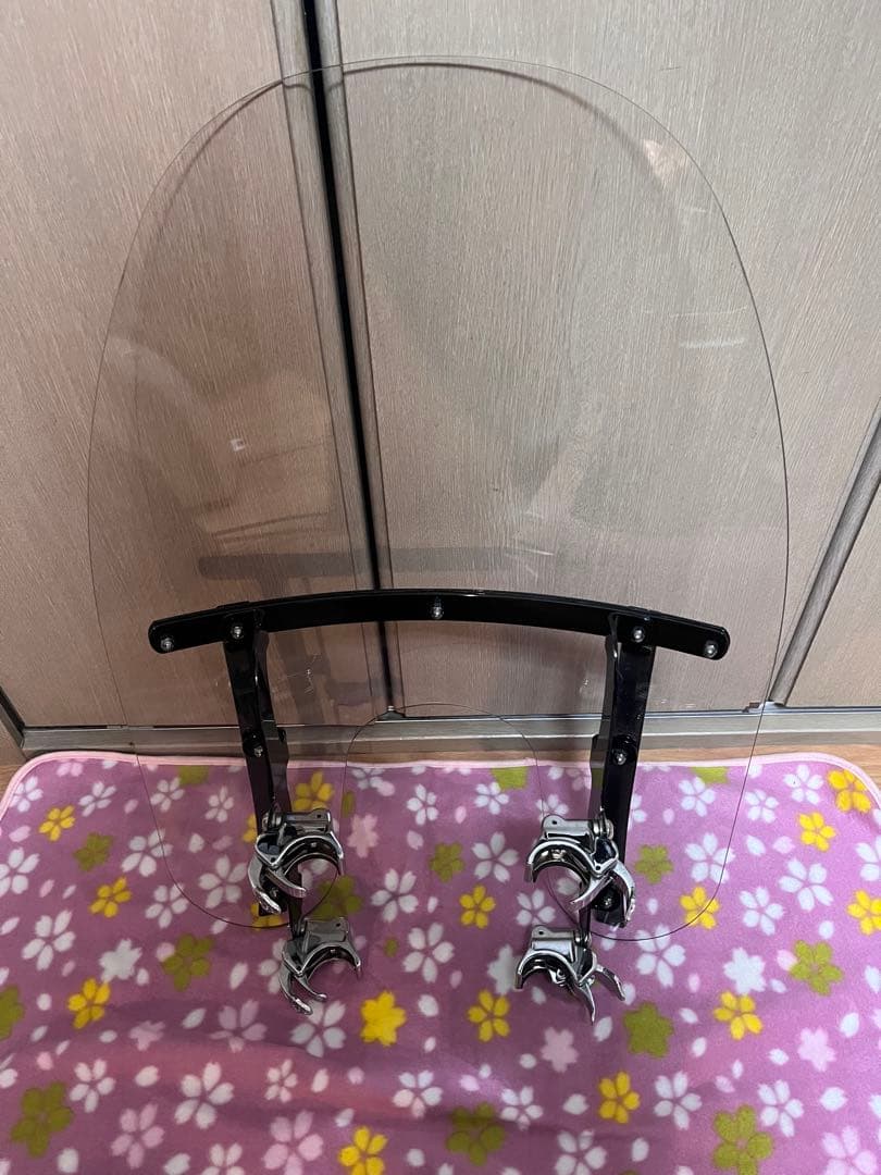 ハーレー クイックリリース コンパクトウインドシールド ブラック58706-09