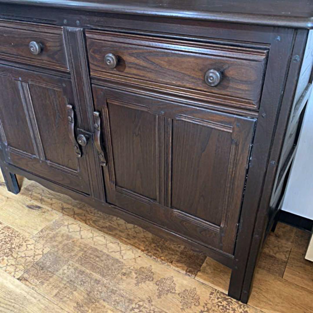 英国　ヴィンテージ　アーコール　飾り棚