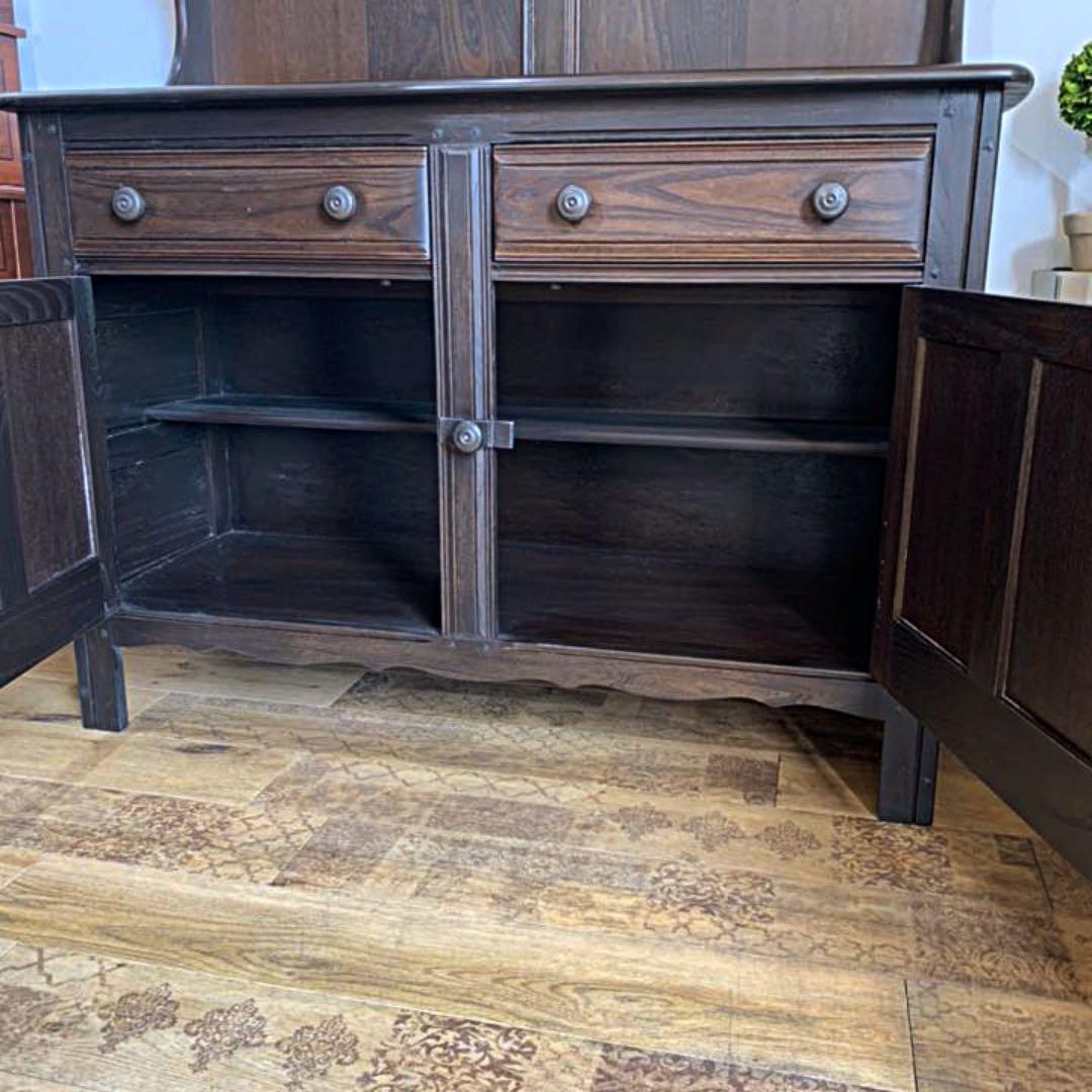 英国　ヴィンテージ　アーコール　飾り棚