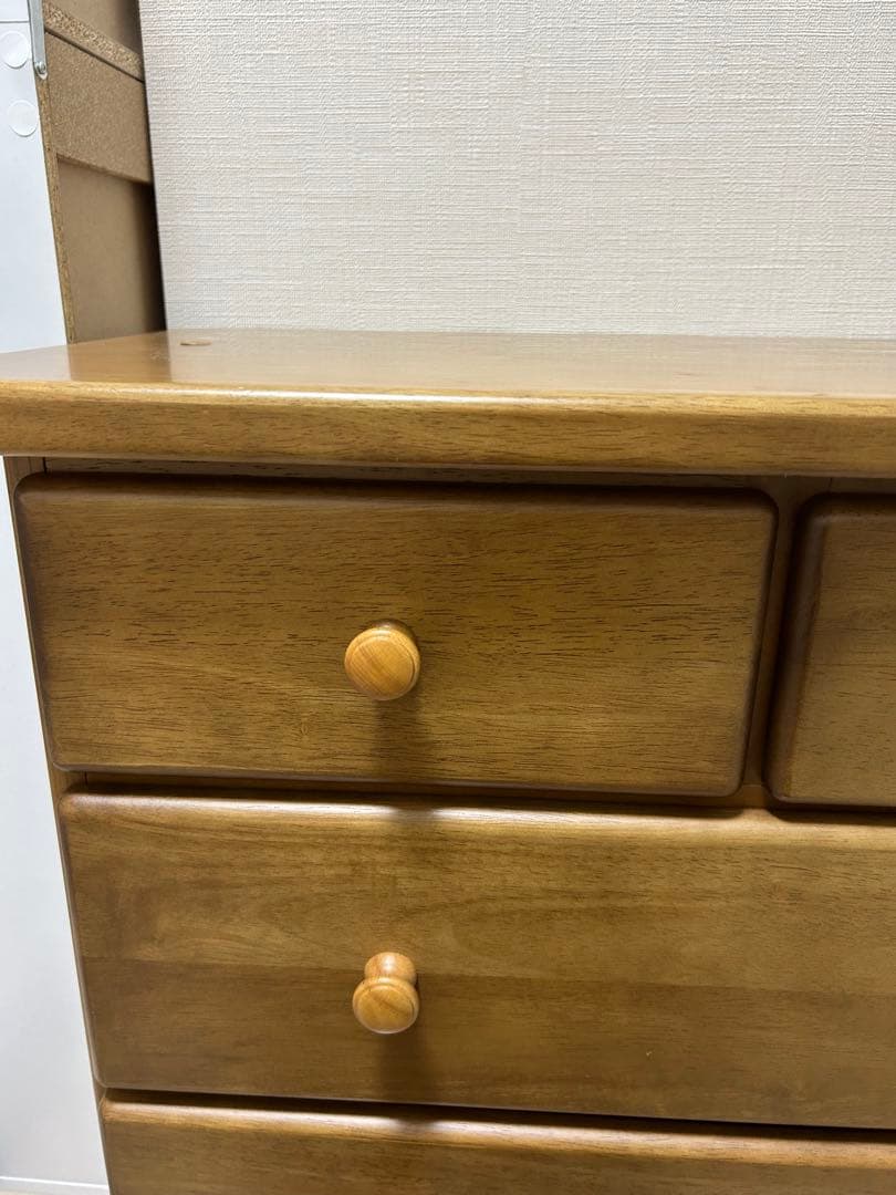 ナチュラルウッド 3段チェスト カリモク　木製　箪笥