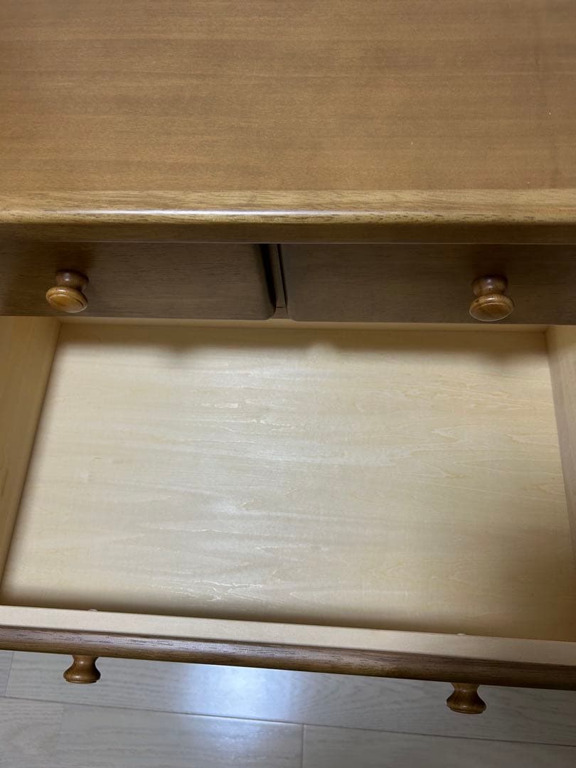 ナチュラルウッド 3段チェスト カリモク　木製　箪笥