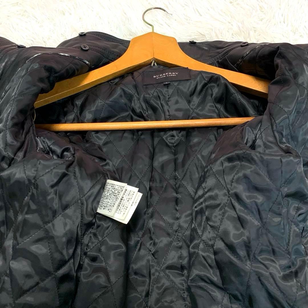 専用♡L◆BURBERRY BLACKLABEL【羊革◆ライダース】キルティング