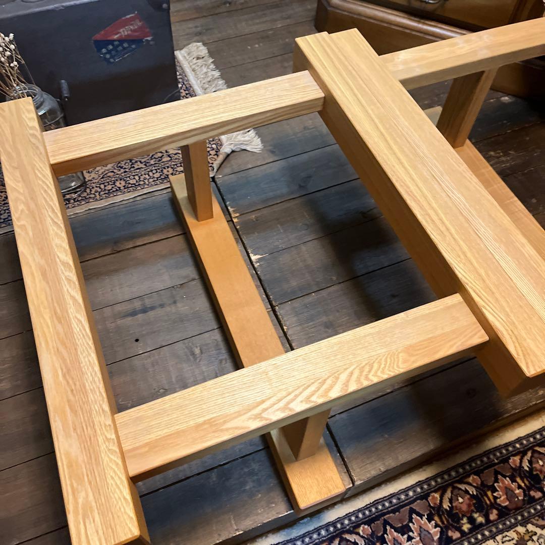 KM 天然木 白栃一枚板テーブル 高級家具