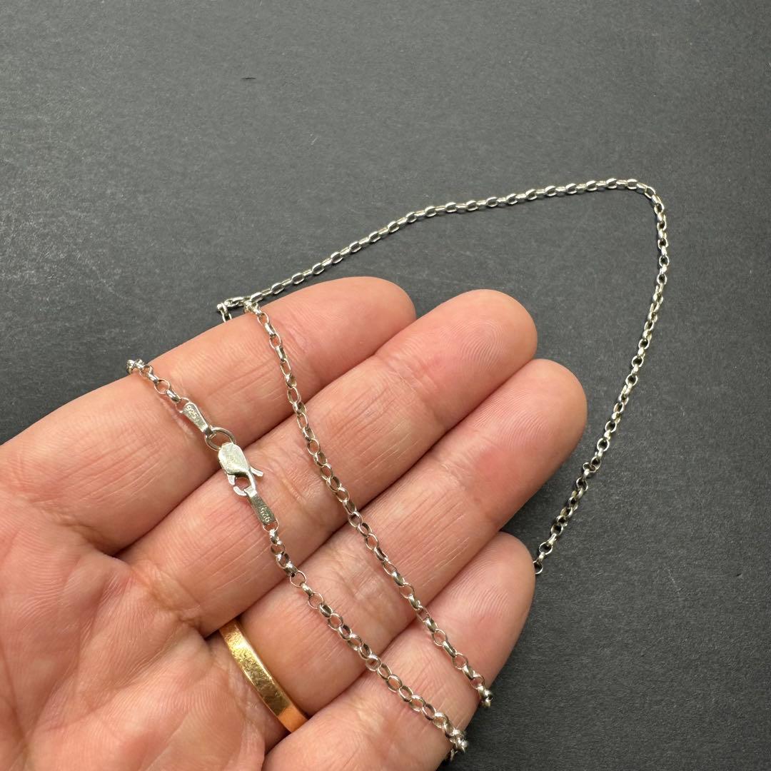 【56㎝ silver925】ロールチェーンネックレス