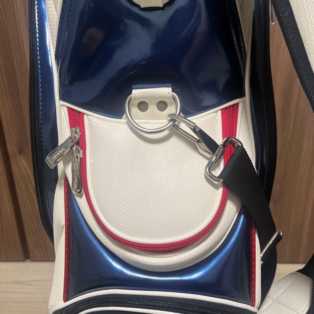 SRIXONキャディバッグ（ホワイト/レッド/ネイビー）