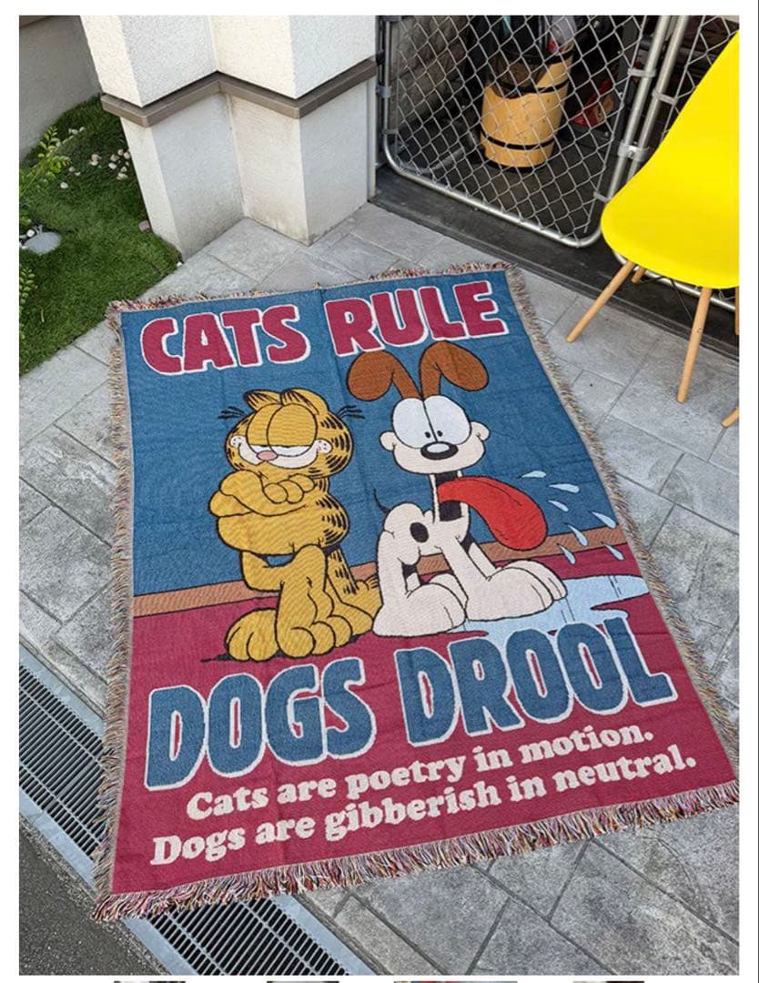 ガーフィールド フリンジ タペストリーアメリカ雑貨 ウォールデコレーション