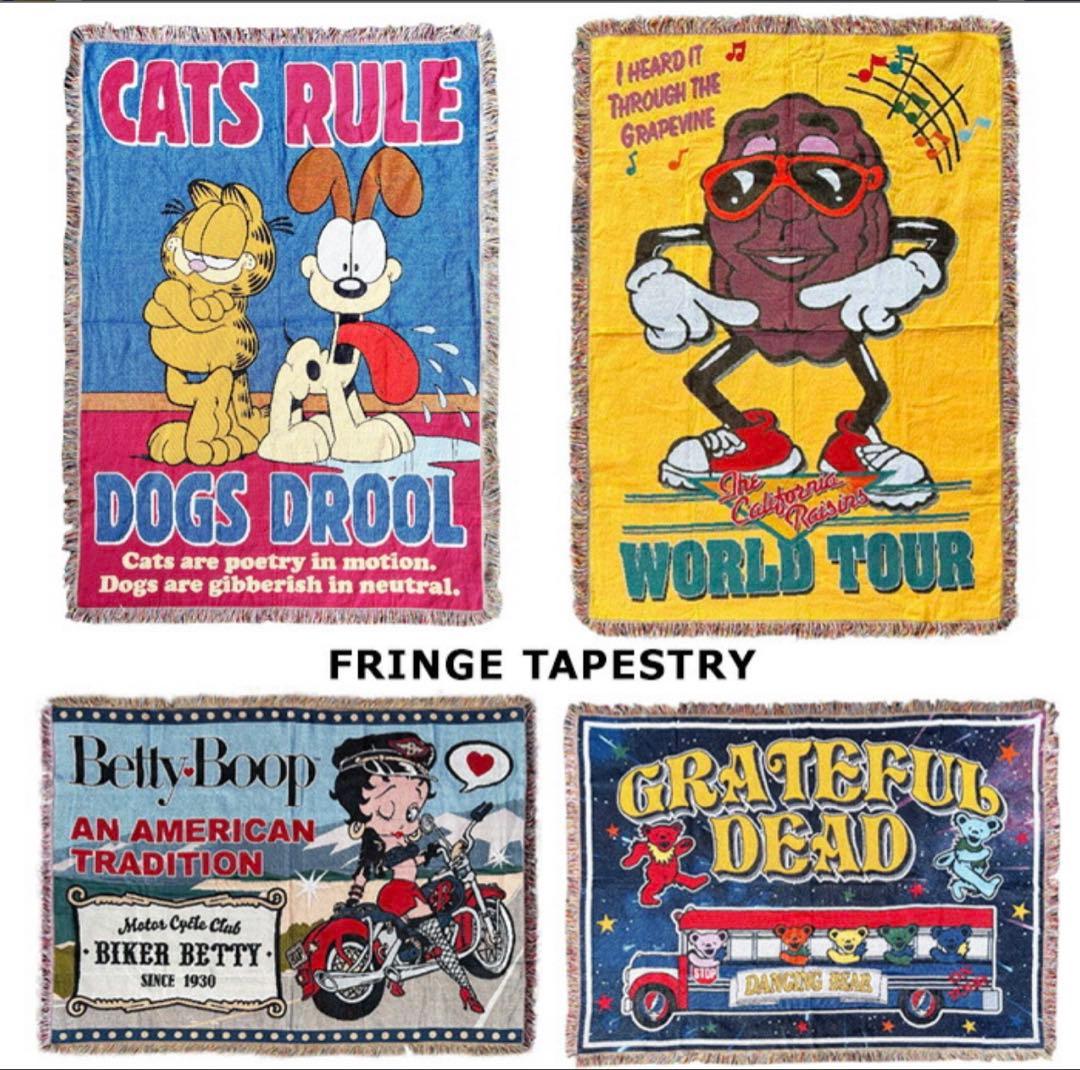ガーフィールド フリンジ タペストリーアメリカ雑貨 ウォールデコレーション