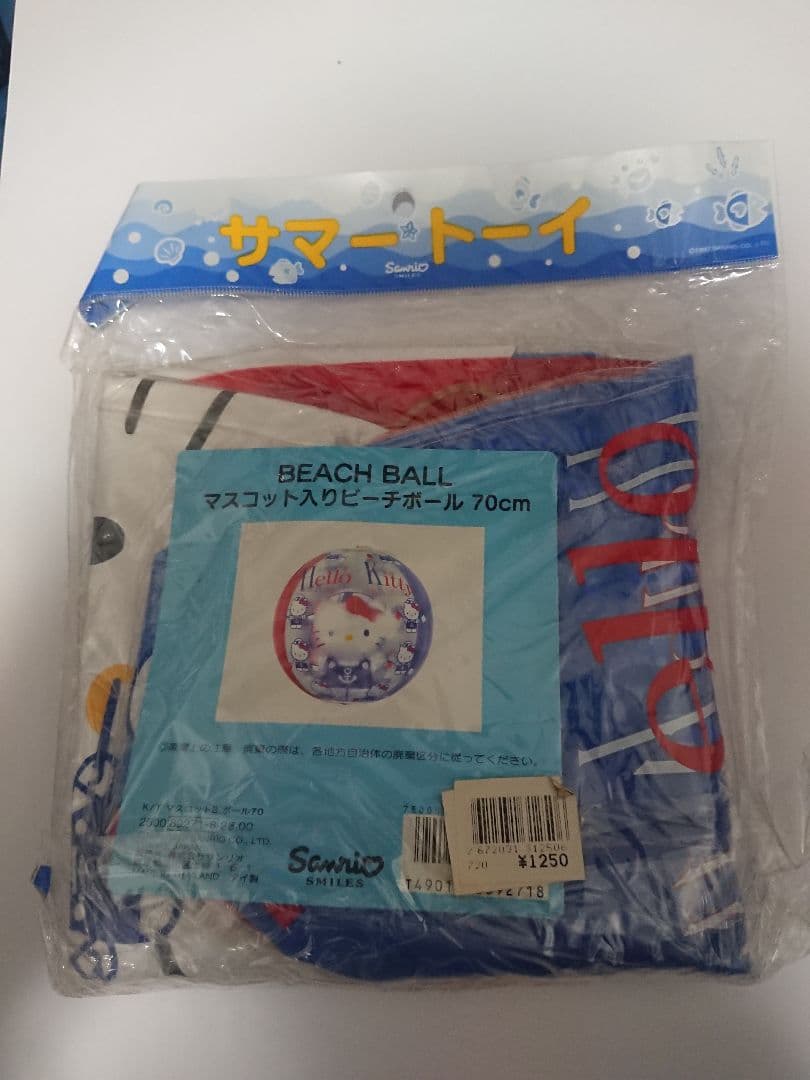 レア ハローキティ ビーチボール 70cm 空ビニ 99年発売品