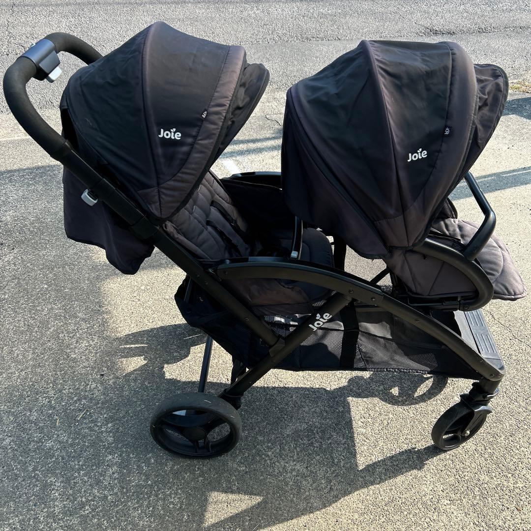 Joie エヴァライトデュオ 黒　2人乗り　ベビーカー