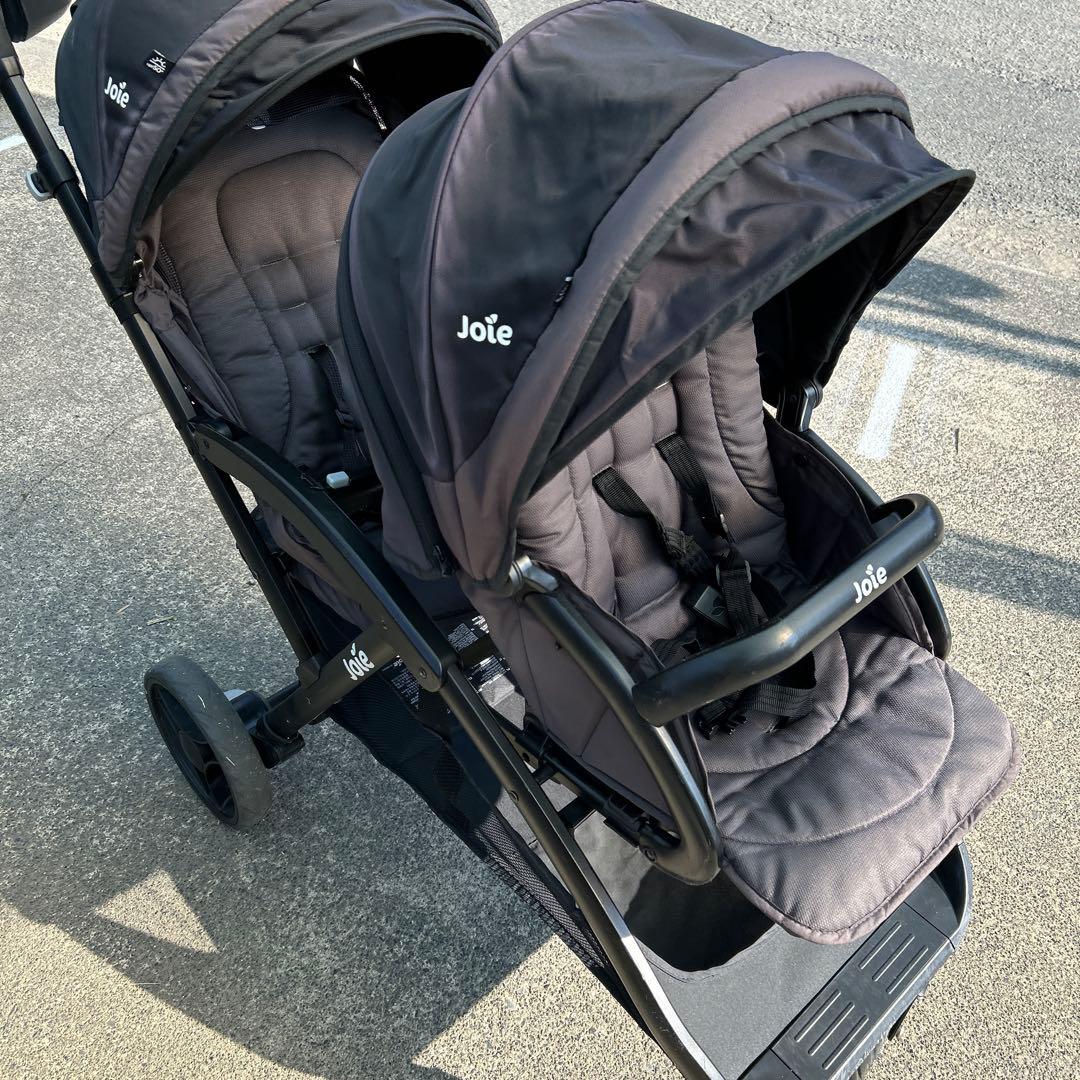 Joie エヴァライトデュオ 黒　2人乗り　ベビーカー