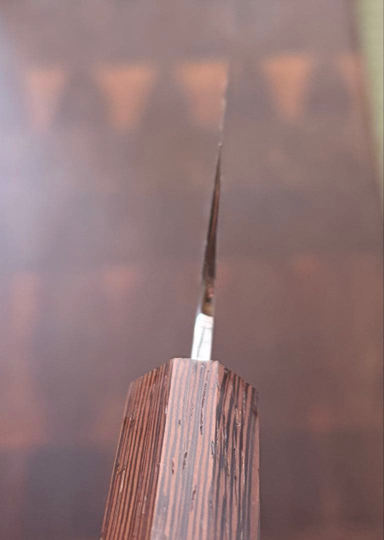 堺打刃物　切付　文化包丁　180mm 6寸　白ニ　三徳　包丁　和包丁　白鋼