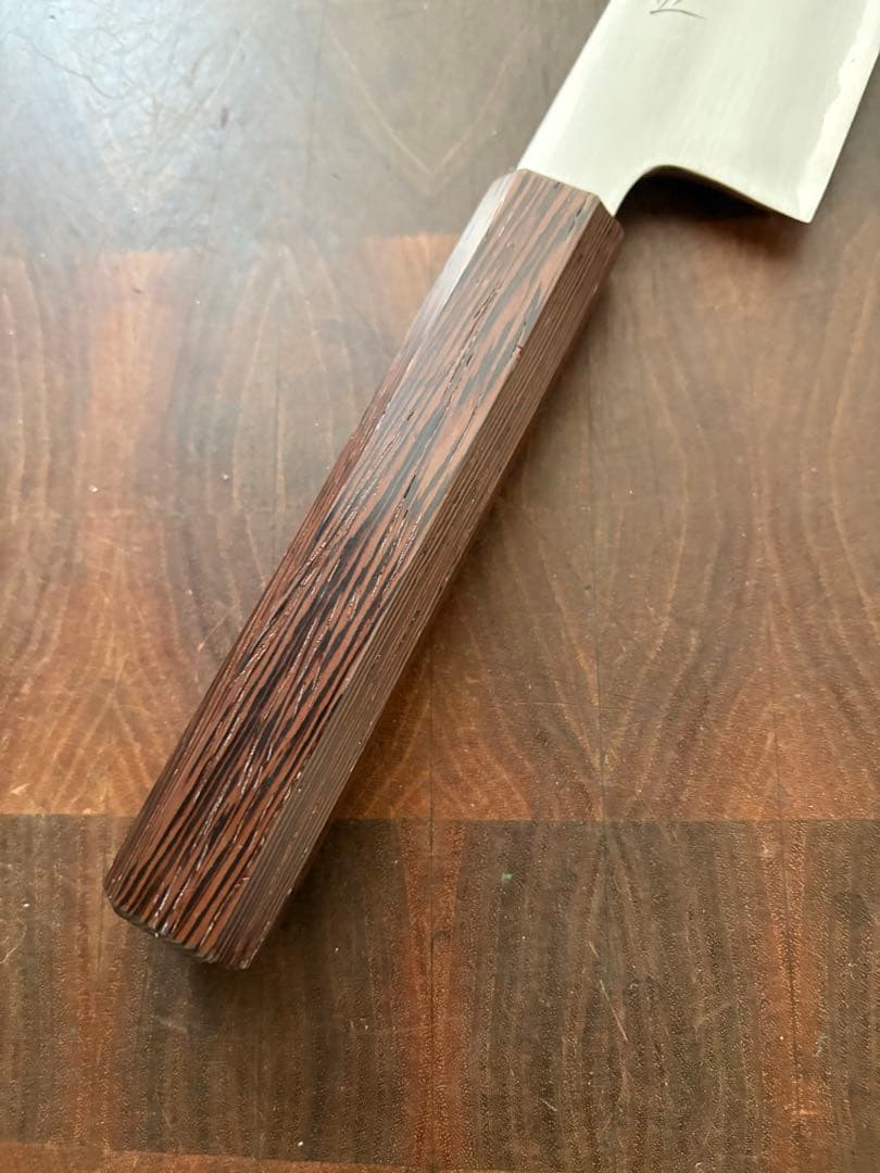 堺打刃物　切付　文化包丁　180mm 6寸　白ニ　三徳　包丁　和包丁　白鋼