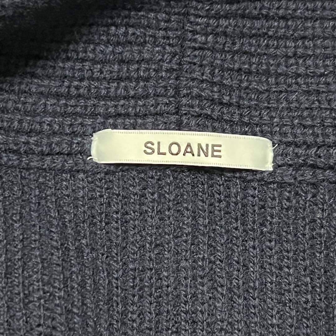 【美品】スローン　Beams別注ラムウールショールカラーカーディガン　XL