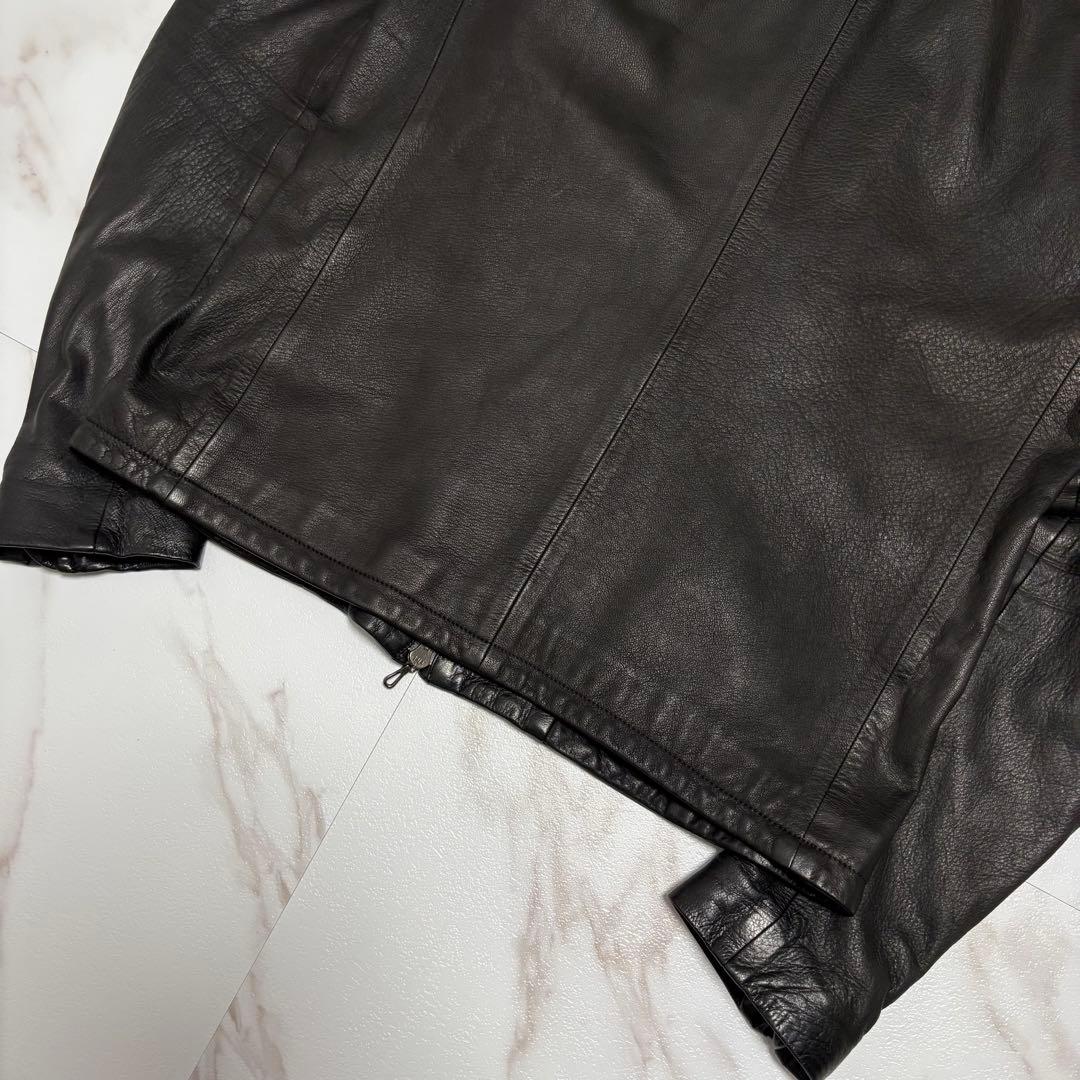 激レア✨️カズユキクマガイ 鹿革 シングル ライダース レザー ジャケット