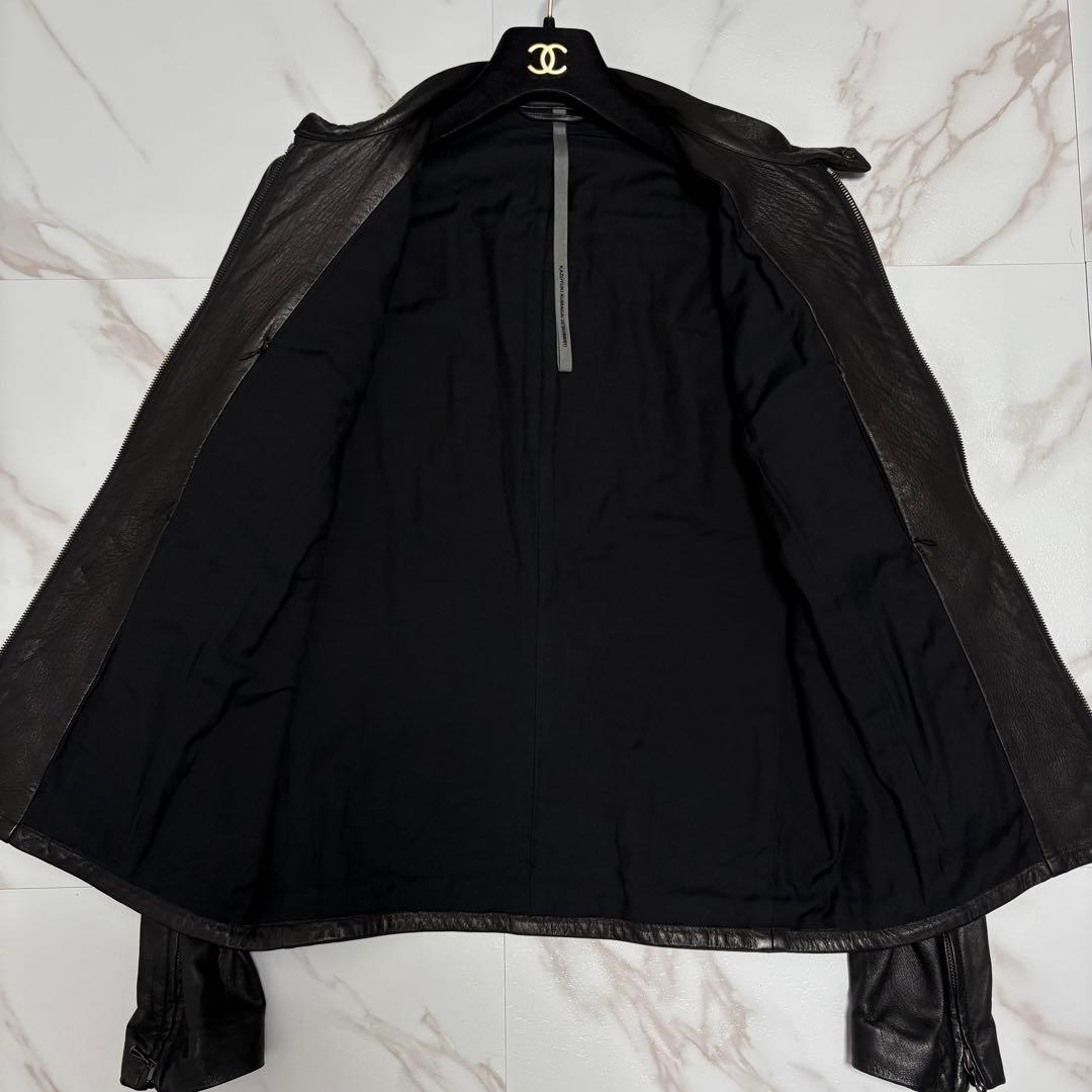 激レア✨️カズユキクマガイ 鹿革 シングル ライダース レザー ジャケット