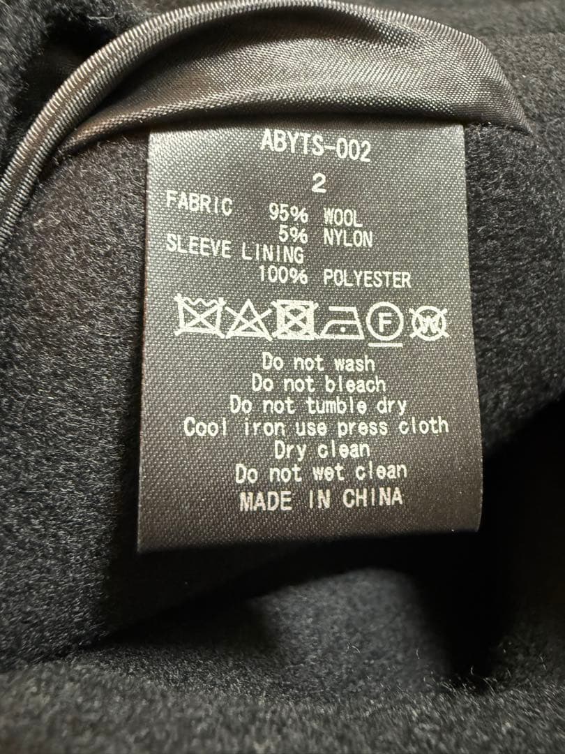 佐藤健 A ブラック　黒　サイドポケット付き　定価36300円