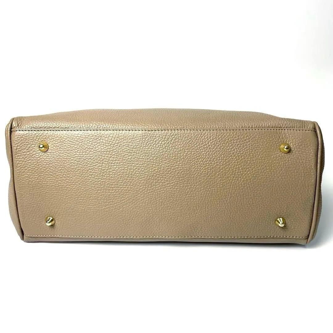 専用【極美品】オウレンティ2way トートバッグ ターンロック シボ革 ベージュ