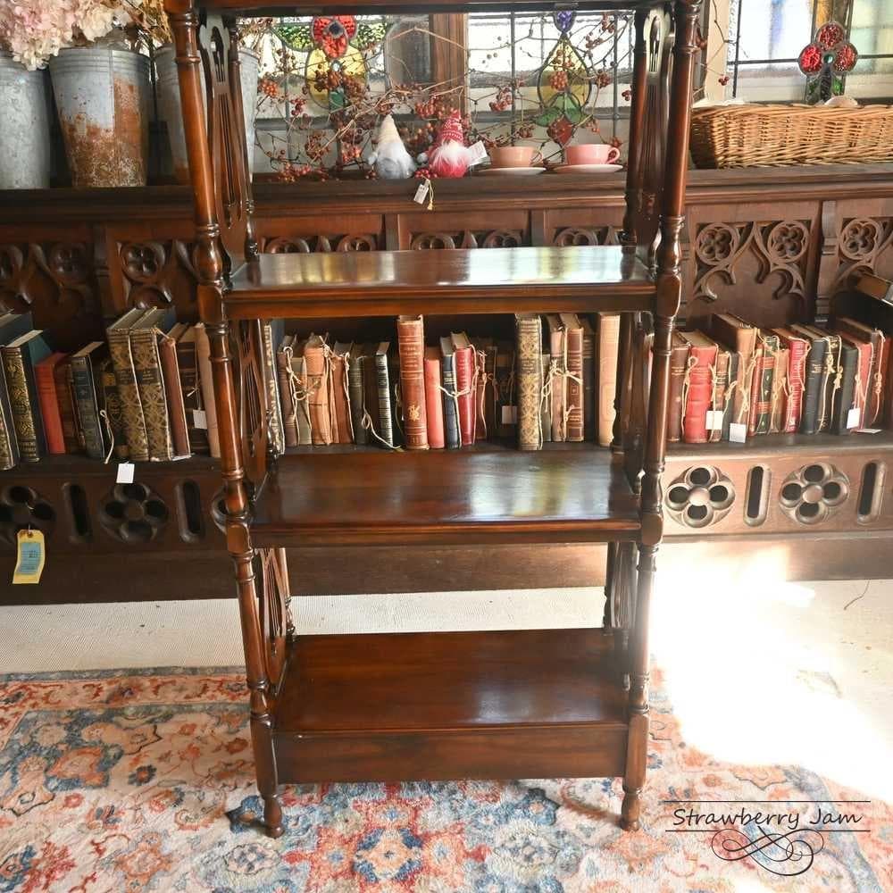 L3710-22 英国アンティーク ブックスタンド ショップ什器 収納 本棚