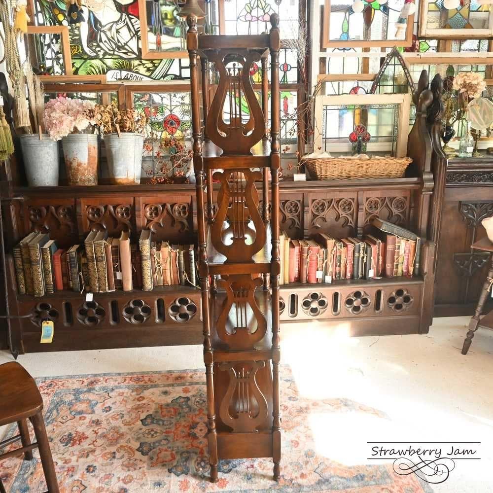 L3710-22 英国アンティーク ブックスタンド ショップ什器 収納 本棚