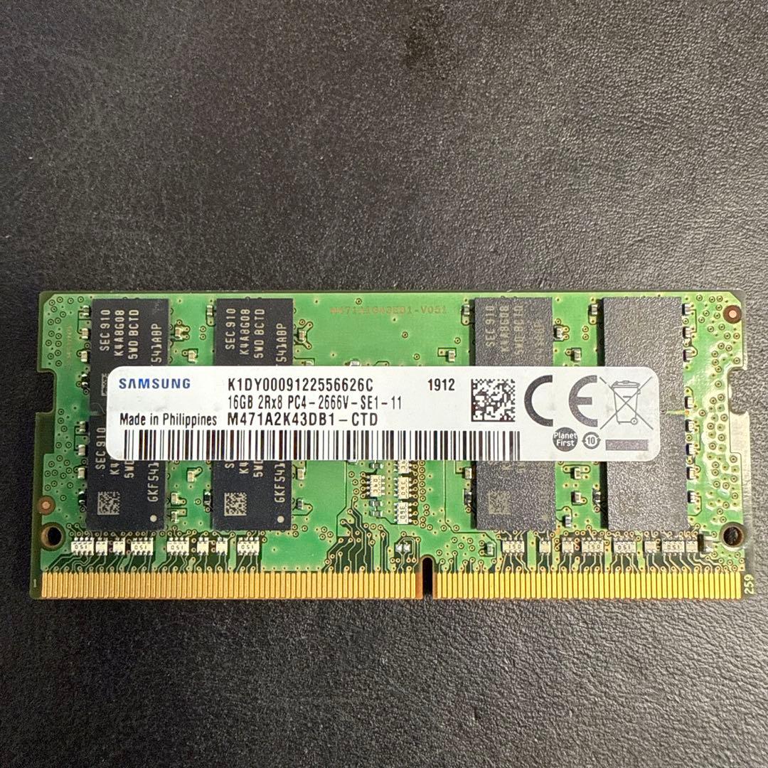 H*s様 SAMSUNG 16GB DDR4 メモリ PC4-2666V