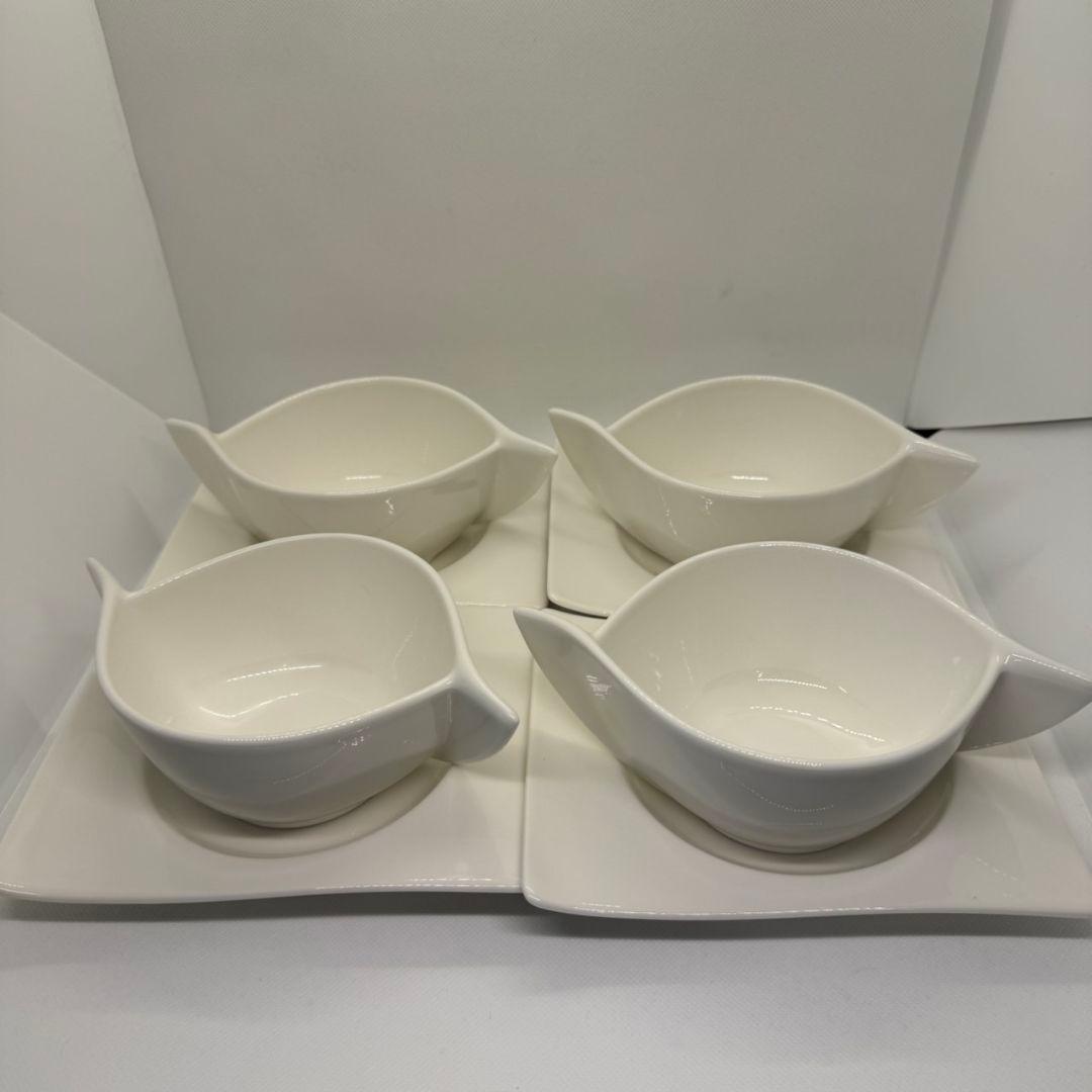 Villeroy&Boch　スープカップ・プレート　４組セット