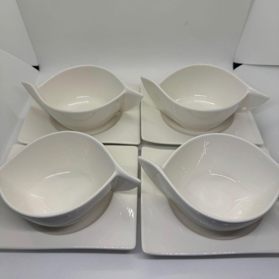 Villeroy&Boch　スープカップ・プレート　４組セット