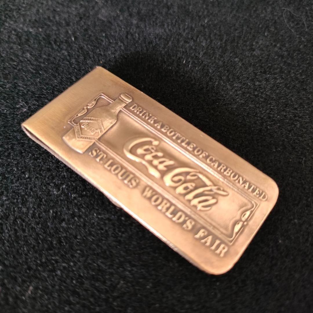 真鍮製 マネークリップ 希少品ゴールド ヴィンテージ★コカ・コーラ×ティファニー