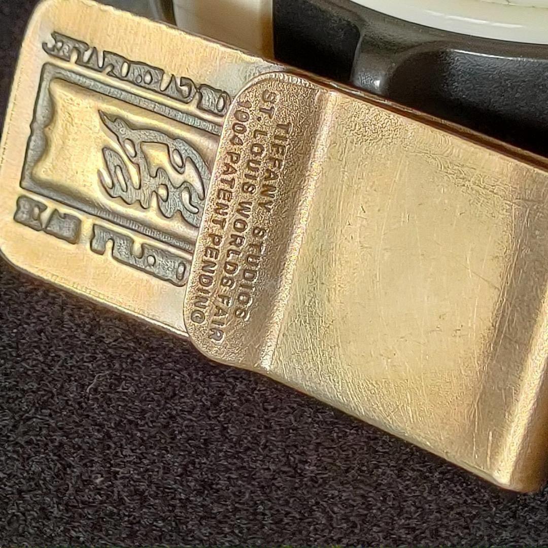 真鍮製 マネークリップ 希少品ゴールド ヴィンテージ★コカ・コーラ×ティファニー