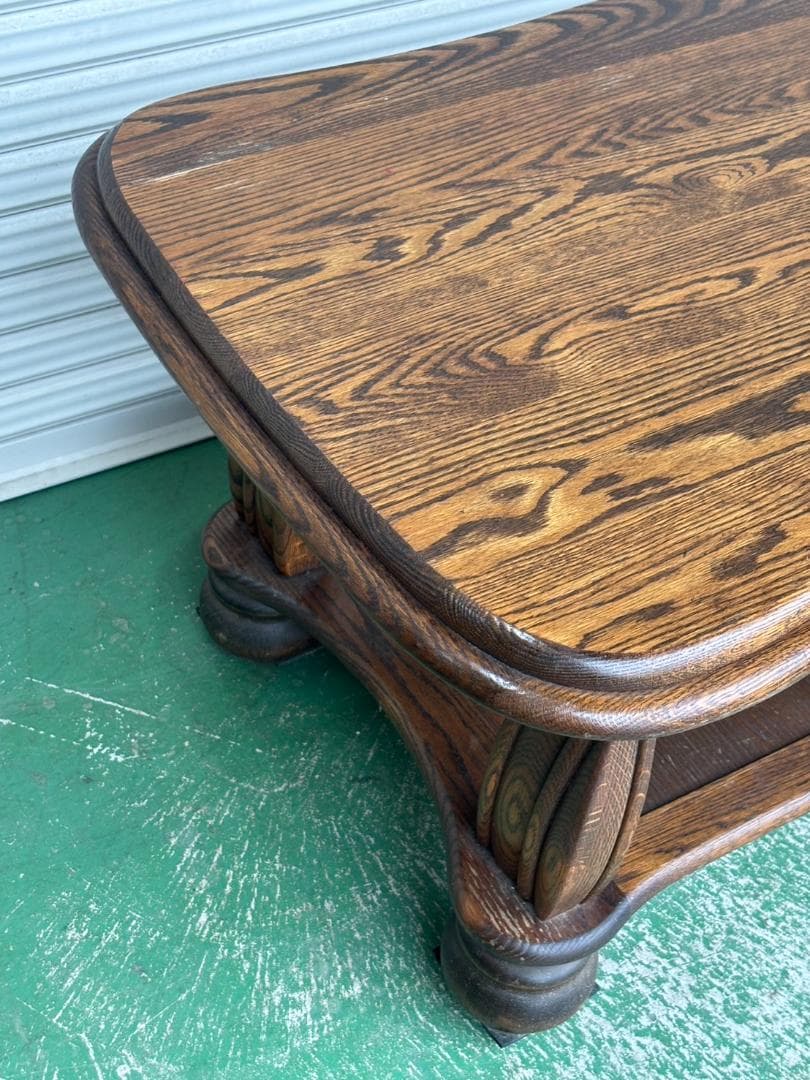 ヴィンテージ センターテーブル オランダ オーク ローテーブル 木製 完成品