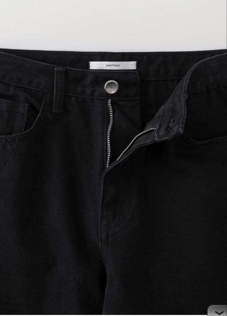 パンツ ohotoro Loom Black Jeans