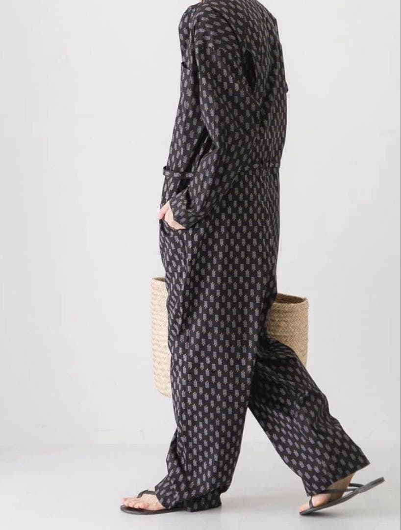 かぐれ【23SS 美品】⭐︎プリントジャンプスーツ kagure インド綿