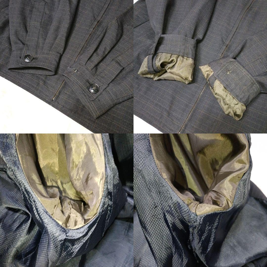 訳有■YVESSAINTLAURENT pour homme チェック柄ブルゾン