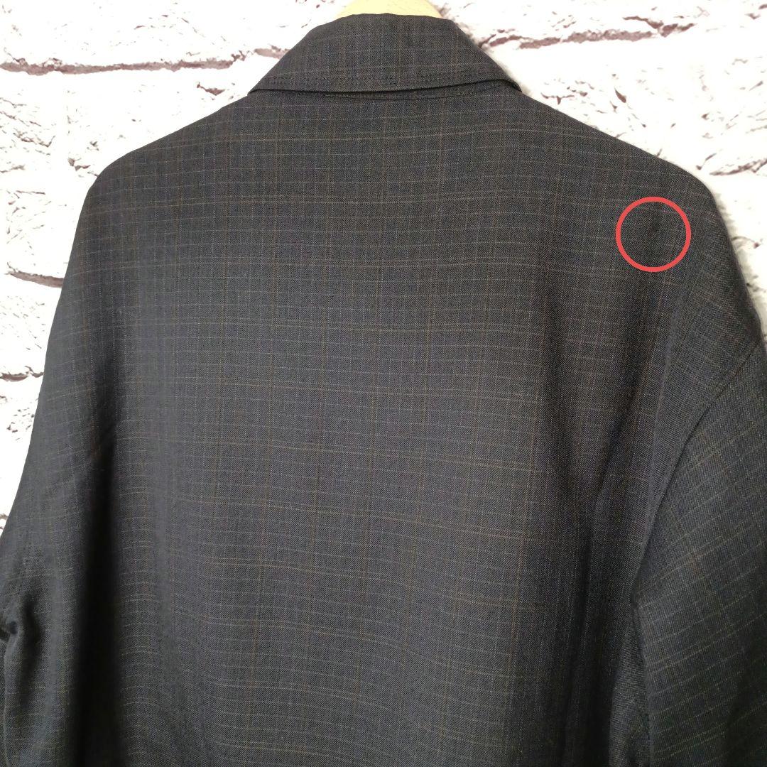 訳有■YVESSAINTLAURENT pour homme チェック柄ブルゾン