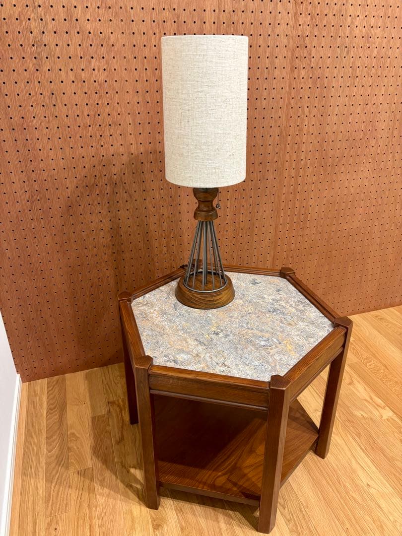 【引取条件】アクメファニチャー ヘキサゴン テーブル ベゼル テーブルランプ