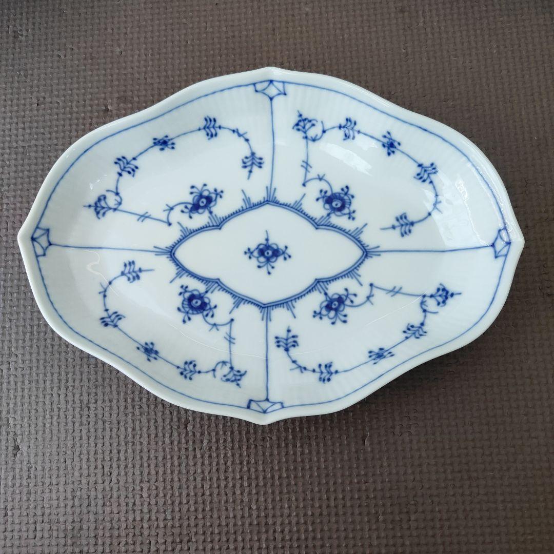 ロイヤルコペンハーゲン　ブルーフルーテッドプレイン　菱形