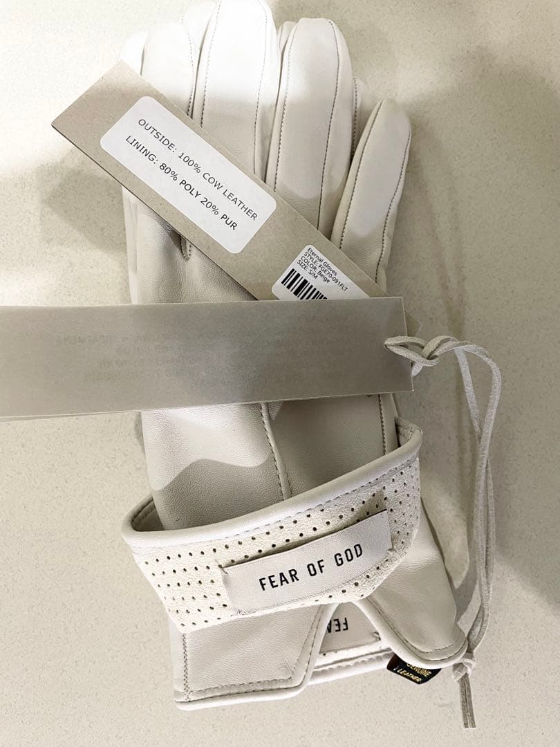 FEAR OF GOD ホワイト グローブ S/M