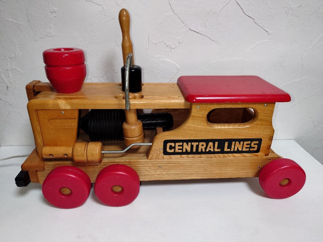 木製機関車 汽車 列車 NICHIGAN′S TOY CENTRAL LINES