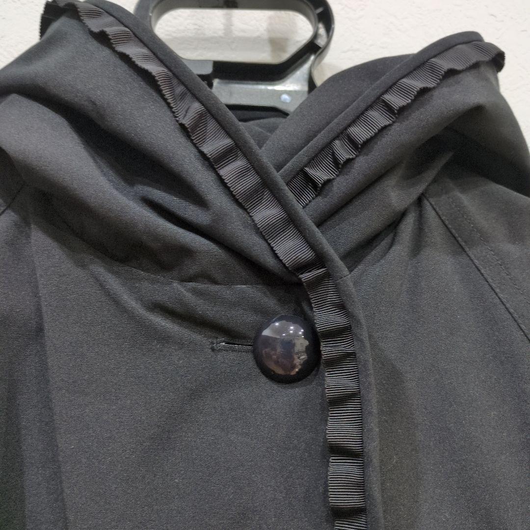 【本日最終】エムズグレイシー　フード付きブラックダウンコート　サイズ40