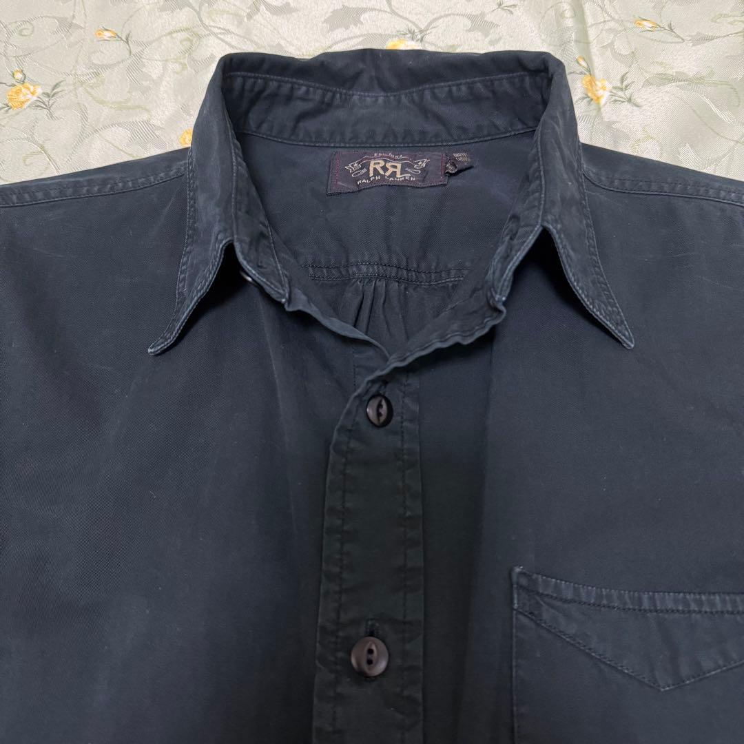 RRL 正規品 ダブルアールエル ブラック 黒 長袖シャツ S