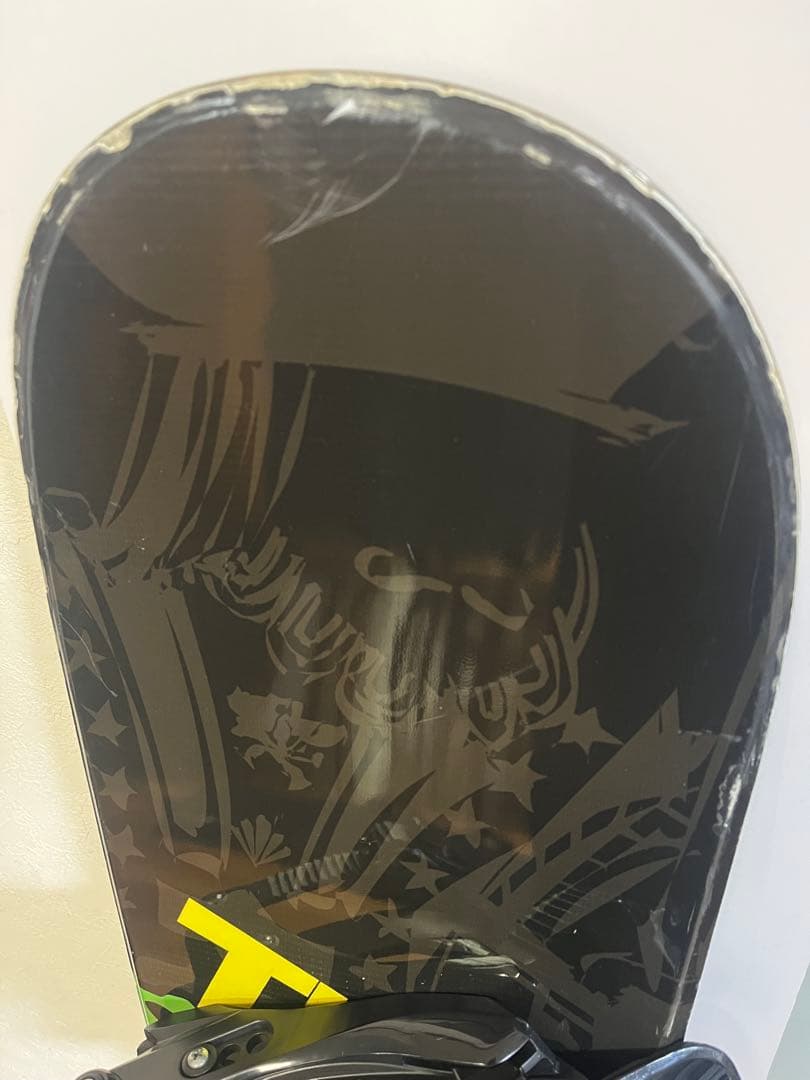 値下　子供　SLQ スノーボード 120cm バインディング・収納ケース付き