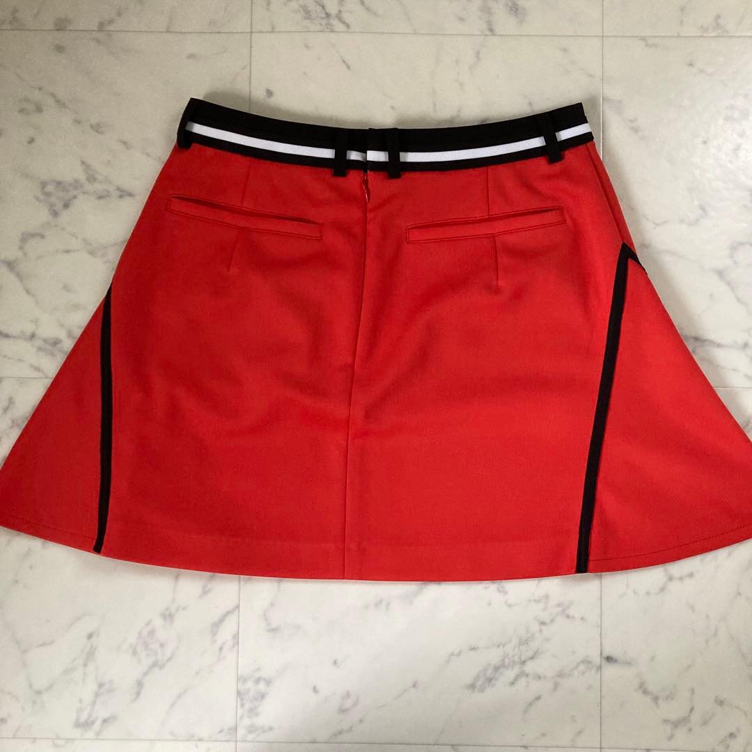 定価26400円【新品】レディース38ランバンスポール フレアスカート赤