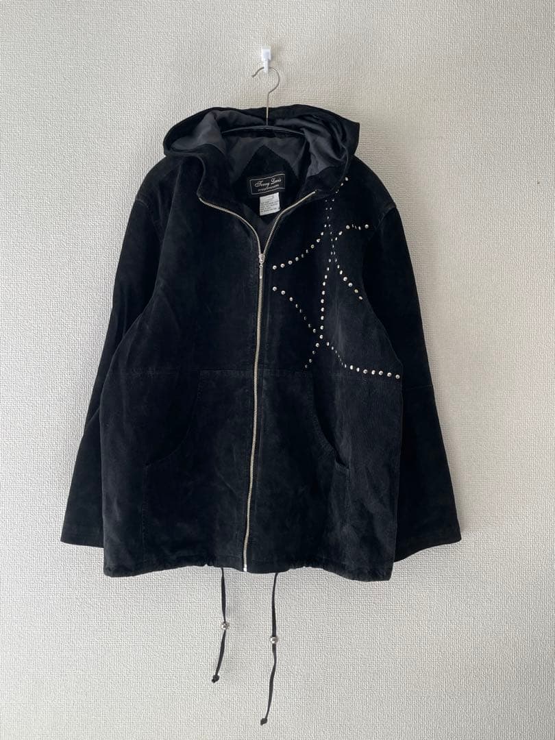 スタッズレザーフーディ　スエード　11737491