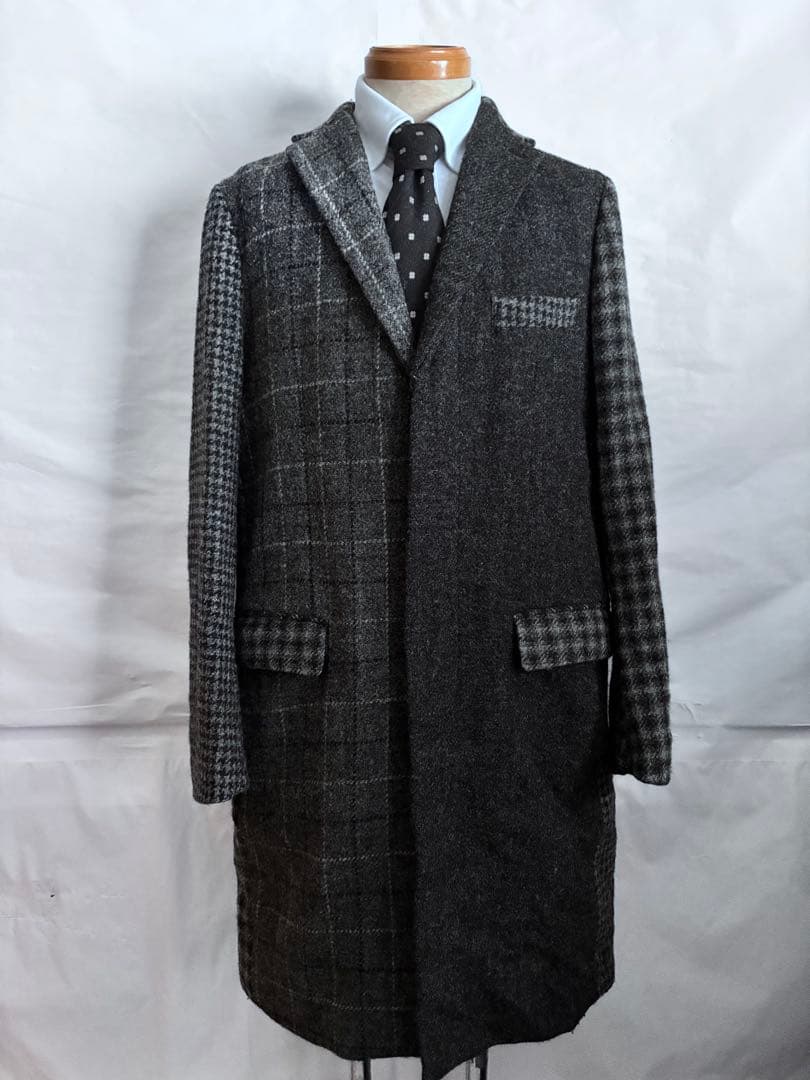 ユナイテッドアローズ　別注Harris Tweed チェスターコート